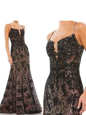 Mac Duggal 79252 Notched Neckline Lace Trumpet Dress (8)